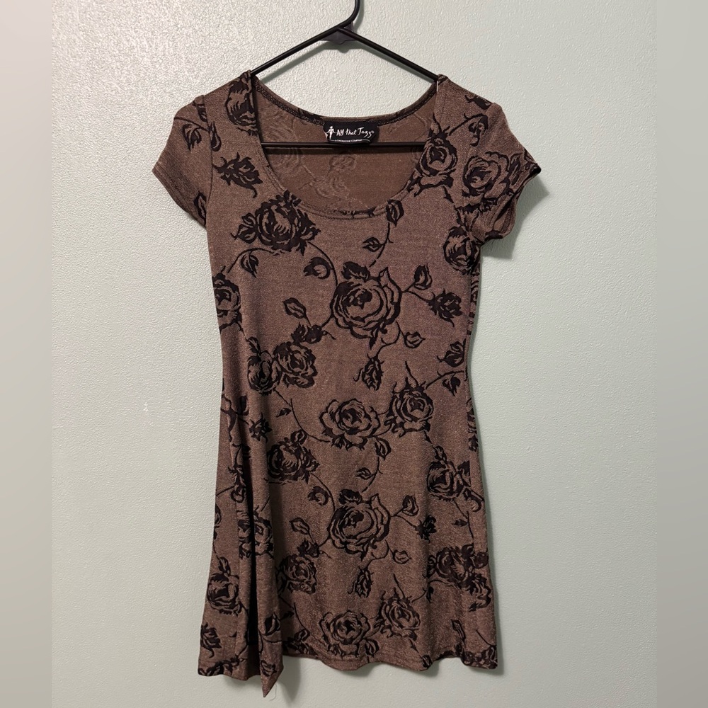 Vtg 90s floral mini dress